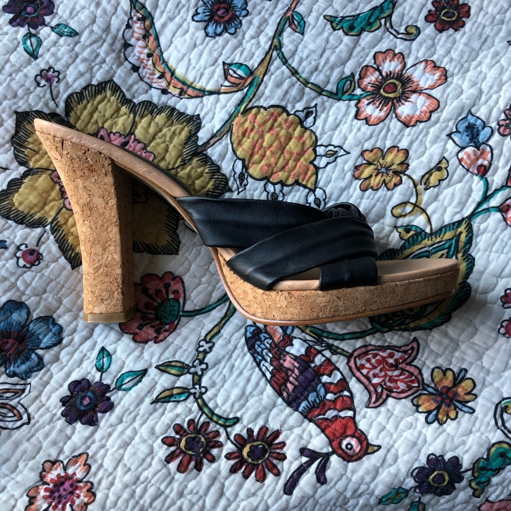 Rampage Leather Platform Heels NWOT